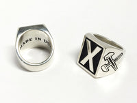 THE X HAMMER RING (SILVER) (VERY LIMITED!)
